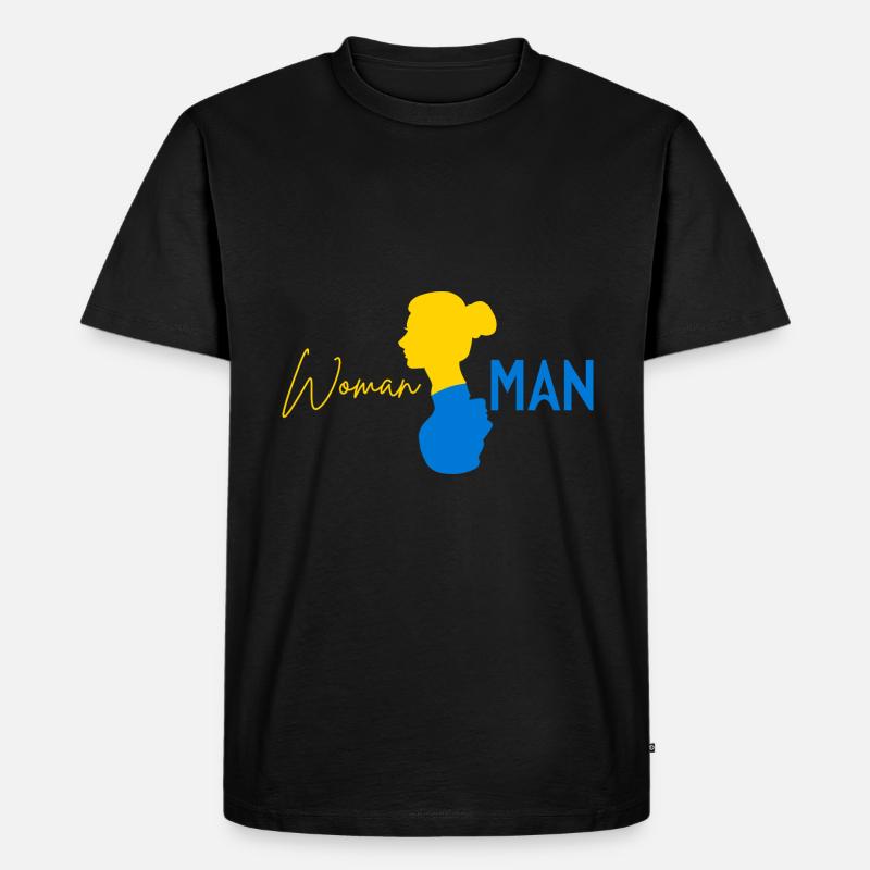 Frau > Mann - Männer Premium Bio T-Shirt - Schwarz