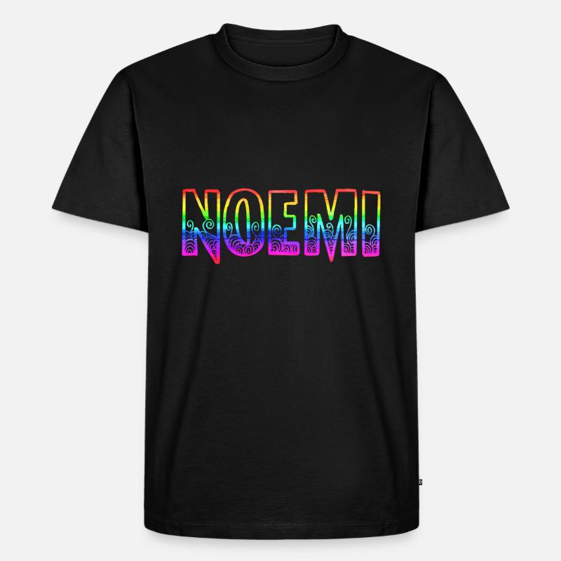 noemi rs regenbogen - Männer Premium Bio T-Shirt - Schwarz