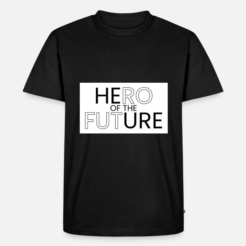 Held der Zukunft - Männer Premium Bio T-Shirt - Schwarz