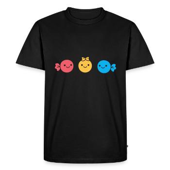 candy - Men's Premium Organic T-Shirt - black - Front - Nico (187cm)