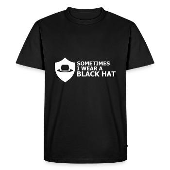 Cybersecurity Design for Hackers and Cyber Security - Men's Premium Organic T-Shirt - black - Front - Nico (187cm)