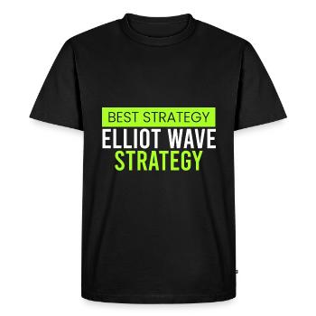 Stratégie Elliot Wave - T-shirt Premium bio Homme - noir - Devant - Nico (187cm)