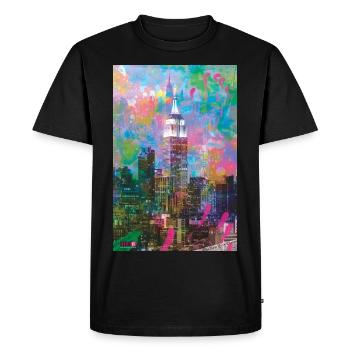 04 Good Morning NEW YORK ! Posters Margarita Art - T-shirt Premium bio Homme - noir - Devant - Nico (187cm)