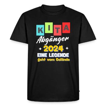 Enfants Diplômés en garderie 2024 Écolier Inscription à l’école Sc - T-shirt Premium bio Homme - noir - Devant - Nico (187cm)