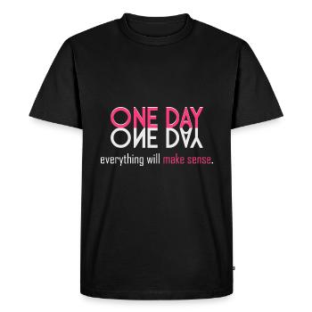Everything will make sense! - Men's Premium Organic T-Shirt - black - Front - Nico (187cm)