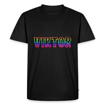 viktor rs rainbow - Men's Premium Organic T-Shirt - black - Front - Nico (187cm)