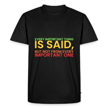 La légende règne !! Règle Sigma ! - T-shirt Premium bio Homme - noir - Devant - Nico (187cm)