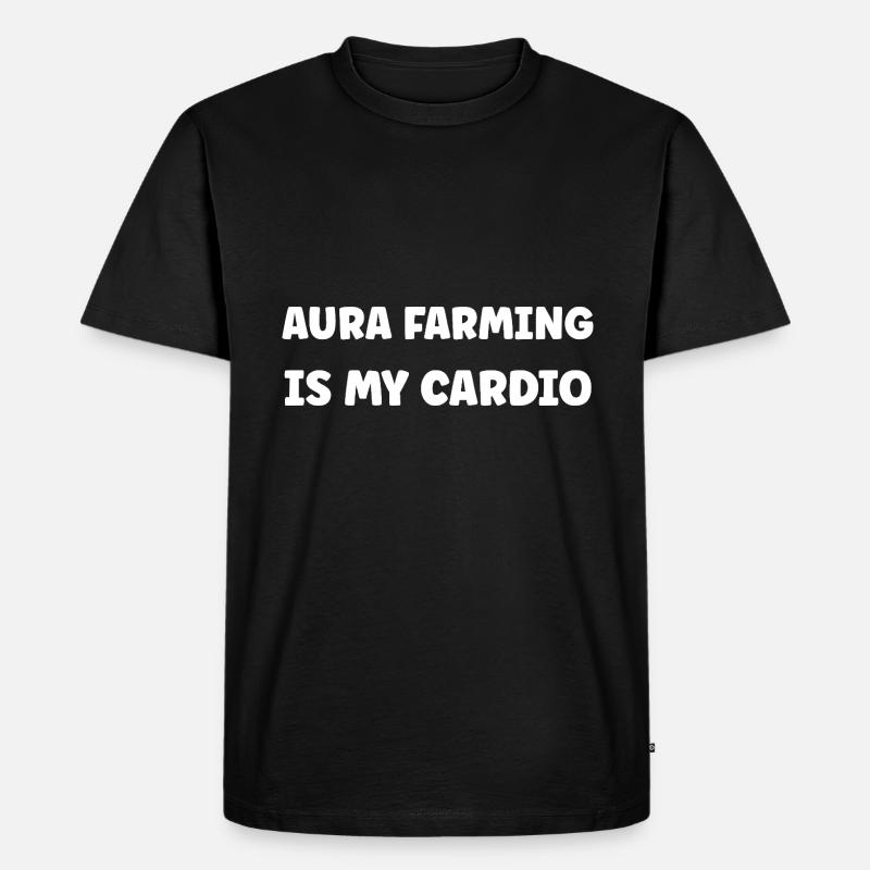 Aura-Farming - Männer Premium Bio T-Shirt - Schwarz