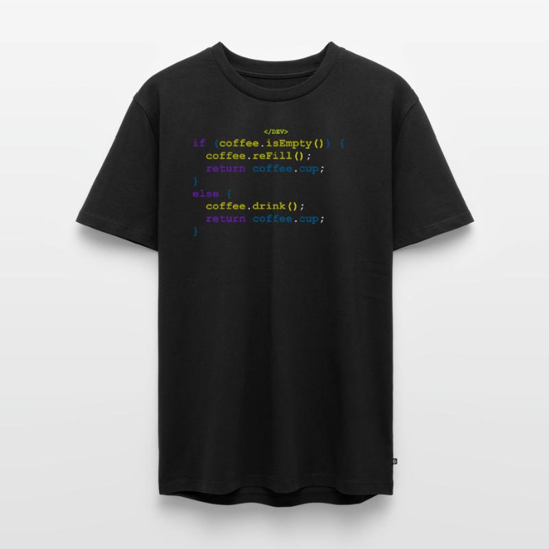 Coffee function for programmers and developers Men's Premium Organic T-Shirt