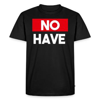 Non avoir - T-shirt Premium bio Homme - noir - Devant - Nico (187cm)