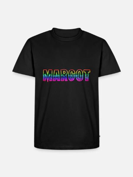 margot rs rainbow - Men's Premium Organic T-Shirt - black