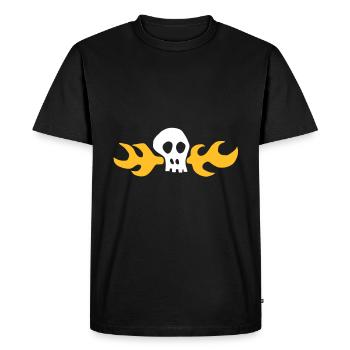 Skull-shirt Hoagie - T-shirt Premium bio Homme - noir - Devant - Nico (187cm)