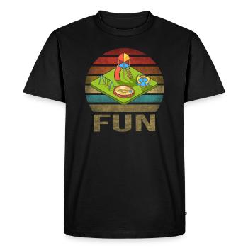 Aire de jeux pour enfants Fun Time Play Party - T-shirt Premium bio Homme - noir - Devant - Nico (187cm)