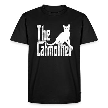 Cat Mom The Catmother Crazy Cat Mother Kitty Mommy - Men's Premium Organic T-Shirt - black - Front - Nico (187cm)