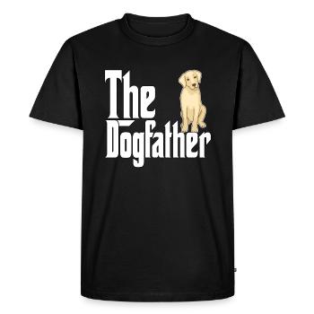 Golden Retriever Dog Dad Dogfather Dogs Daddy Fath - T-shirt Premium bio Homme - noir - Devant - Nico (187cm)