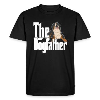 Bouvier Bernois Chien Papa Dogfather Chiens PapaB - T-shirt Premium bio Homme - noir - Devant - Nico (187cm)