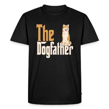 Akita Chien Papa Dogpère Chiens Papa Père Rottie - T-shirt Premium bio Homme - noir - Devant - Nico (187cm)