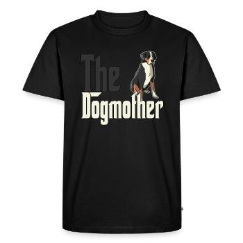 Chien de montagne suisse Maman Chienne Chienne Chiens Maman - T-shirt Premium bio Homme - noir - Devant - Nico (187cm)