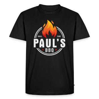 Barbecue Pauls - T-shirt Premium bio Homme - noir - Devant - Nico (187cm)