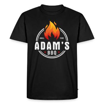 Adams BBQ - T-shirt Premium bio Homme - noir - Devant - Nico (187cm)