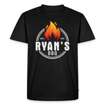 Ryans BBQ - T-shirt Premium bio Homme - noir - Devant - Nico (187cm)