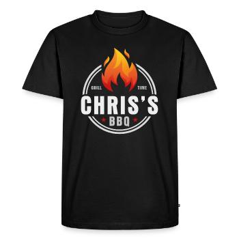 Le barbecue de Chris - T-shirt Premium bio Homme - noir - Devant - Nico (187cm)