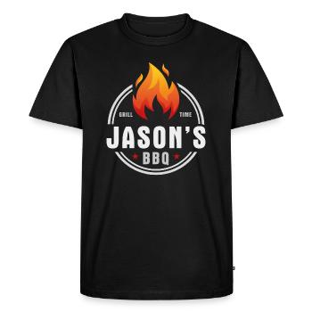 Jasons BBQ - T-shirt Premium bio Homme - noir - Devant - Nico (187cm)