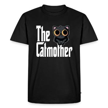 Cat Mom The Catmother Crazy Cat Mother Kitty Mommy - Men's Premium Organic T-Shirt - black - Front - Nico (187cm)