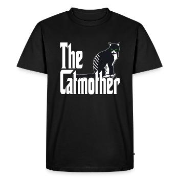 Cat Mom The Catmother Crazy Cat Mother Kitty Mommy - Men's Premium Organic T-Shirt - black - Front - Nico (187cm)