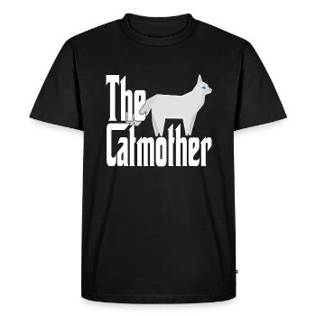 Cat Mom The Catmother Crazy Cat Mother Kitty Mommy - Men's Premium Organic T-Shirt - black - Front - Nico (187cm)