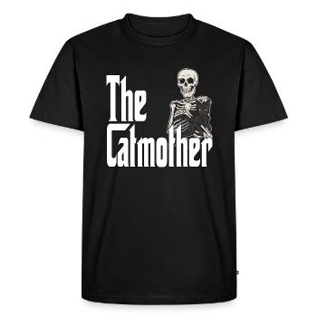 Cat Mom The Catmother Crazy Cat Mother Kitty Mommy - Men's Premium Organic T-Shirt - black - Front - Nico (187cm)