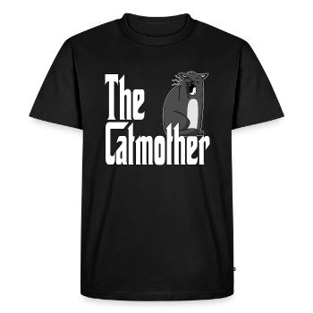 Cat Mom The Catmother Crazy Cat Mother Kitty Mommy - Men's Premium Organic T-Shirt - black - Front - Nico (187cm)