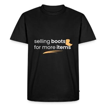 Sale of boots for other items - Men's Premium Organic T-Shirt - black - Front - Nico (187cm)