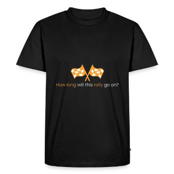 How long will this rally continue? - Men's Premium Organic T-Shirt - black - Front - Nico (187cm)
