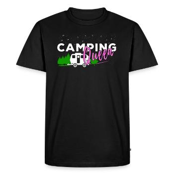 Paroles de camping drôles reine du camping en plein air - T-shirt Premium bio Homme - noir - Devant - Nico (187cm)
