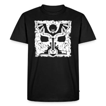 Chauve-souris - T-shirt Premium bio Homme - noir - Devant - Nico (187cm)