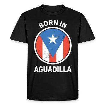 Porto Rico - T-shirt Premium bio Homme - noir - Devant - Nico (187cm)