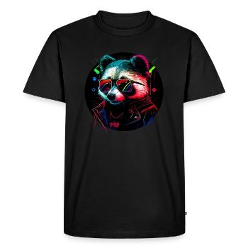 Cyberraton laveur - T-shirt Premium bio Homme - noir - Devant - Nico (187cm)