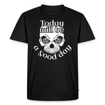 Today will be a good day - jeu de rôle chance - T-shirt Premium bio Homme - noir - Devant - Nico (187cm)