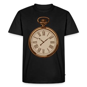 Montre Vintage Antique - T-shirt Premium bio Homme - noir - Devant - Nico (187cm)