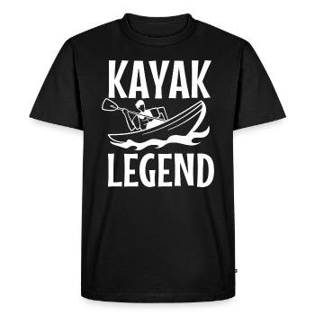 Kayak Legend Kayaking Wildlife Sports nautiques - T-shirt Premium bio Homme - noir - Devant - Nico (187cm)