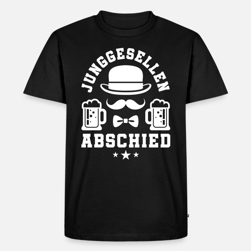 Junggesellenabschied Bier Jga - Männer Premium Bio T-Shirt - Schwarz