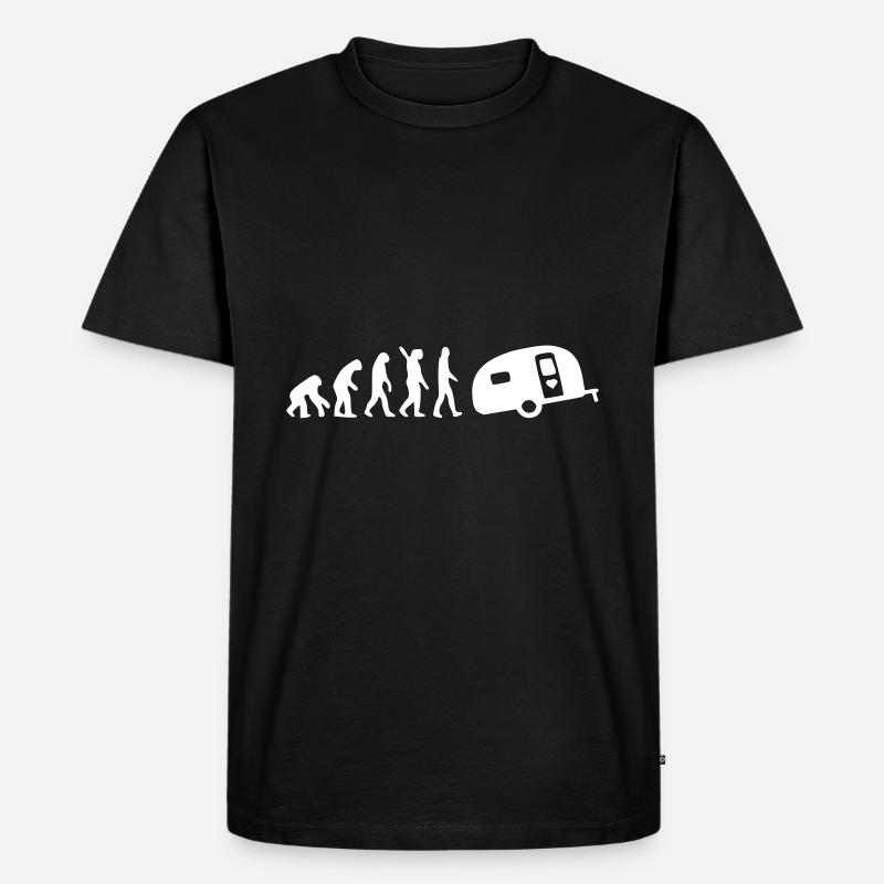 Camping Evolution - Men's Premium Organic T-Shirt - black