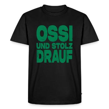Ossi Und Stolz Drauf - Männer Premium Bio T-Shirt - Schwarz - Vorne - Nico (187cm)