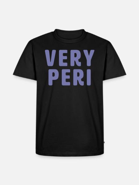 Very Peri - Männer Premium Bio T-Shirt - Schwarz