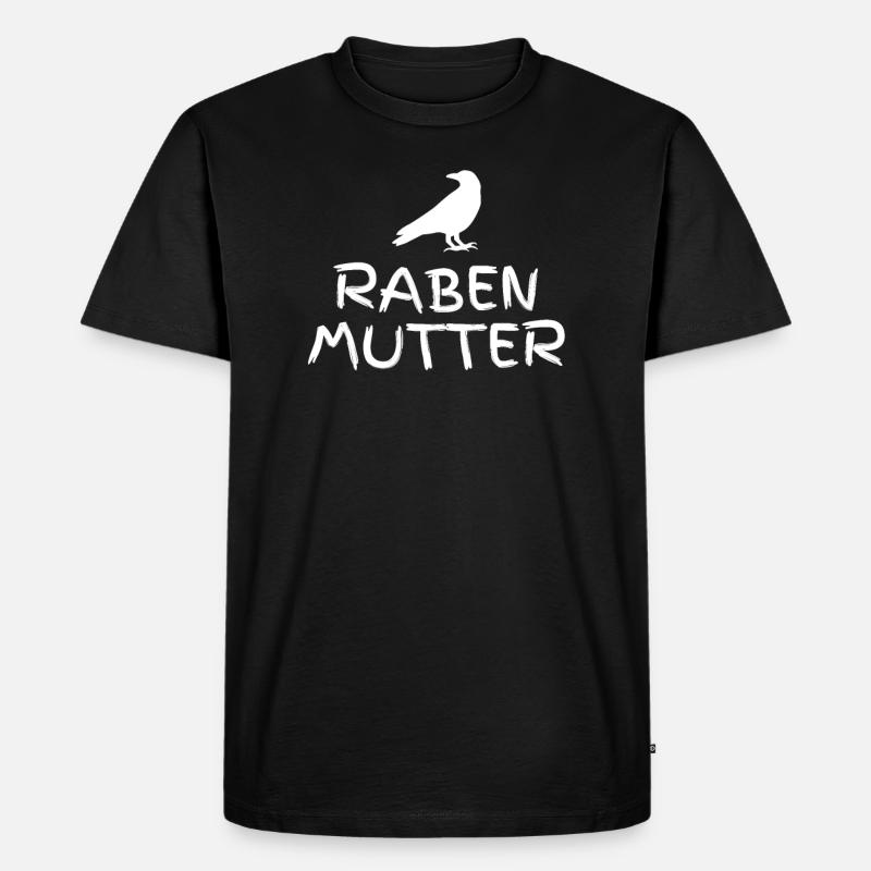 Rabenmutter Tshirt - Männer Premium Bio T-Shirt - Schwarz