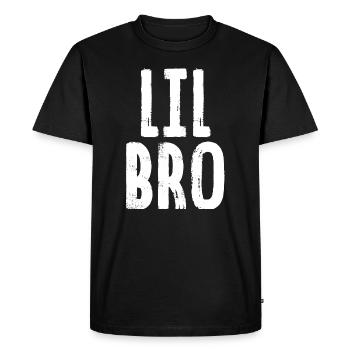 Lil Bro - Men's Premium Organic T-Shirt - black - Front - Nico (187cm)