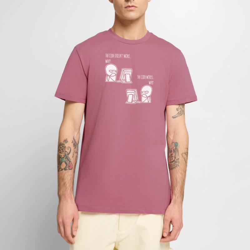 the code works why Programmer Computer Nerd Männer Premium Bio T-Shirt