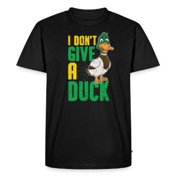 Canard poussin canard en caoutchouc canard de bain canards - T-shirt Premium bio Homme - noir - Devant - Nico (187cm)