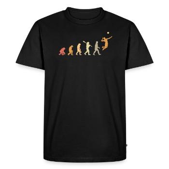 Cadeau d'évolution de volleyball - T-shirt Premium bio Homme - noir - Devant - Nico (187cm)
